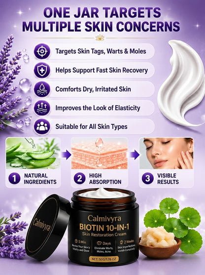 Calmivyra® Biotin 10-in-1 Skin Restoration Cream