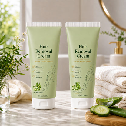 Natural Gentle Hair Removal Cream | For Women & Men, Sensitive Skin